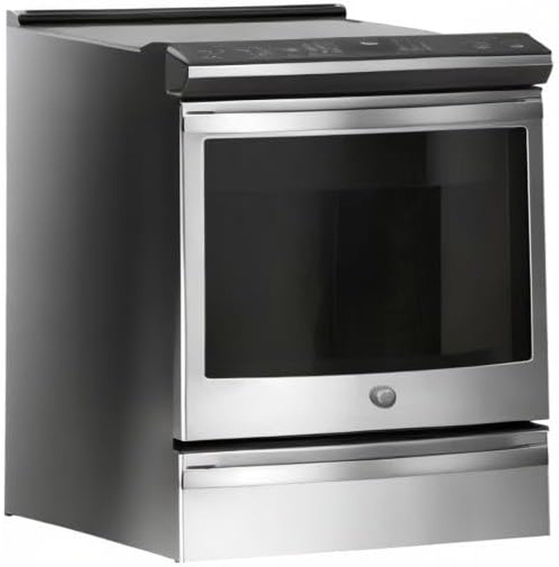 GE Profile PHS930YPFS 30 Smart Slide Electric Front Control Induction and Convection Range with 5.3 Cu. Ft. Capacity Glide Touch Controls Wi-Fi Connect Stainless Steel