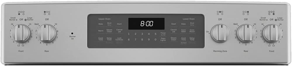 Double Oven Convection Range with No-Preheat Air Fry