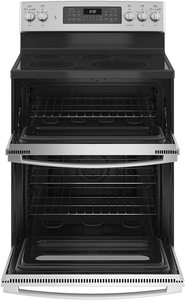 Double Oven Convection Range with No-Preheat Air Fry