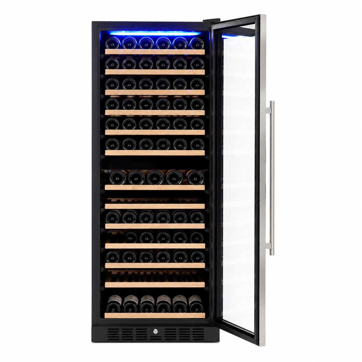 Wine Cooler Cabinet Beverage Refrigerator Freestand Wine Cellar with Digital Temperature Control - 133 Bottle Wine Cooler Fridge for Red/White/Champagne/Sparkling Wines